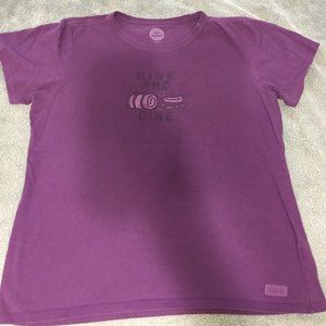 Women's Life is Good Tee XL Rise and Dine